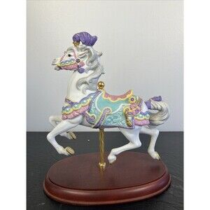 Lenox 1990 Limited Edition " The  Carousel Charger" Horse w/ Original Box 24K